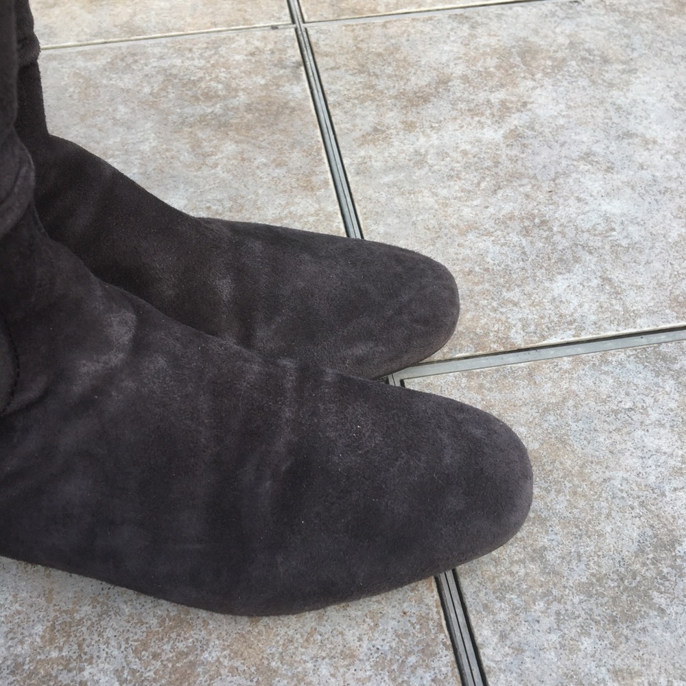 Tory Burch Irene brown tall suede boots 6 - Picture 4 of 12